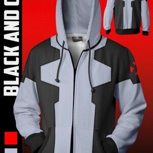XXL/2XL Marvel Deadpool Black Gray X-Force Limited Edition Zip Hoodie